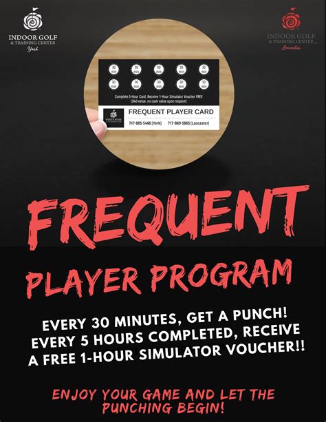 Frequent Player Card .